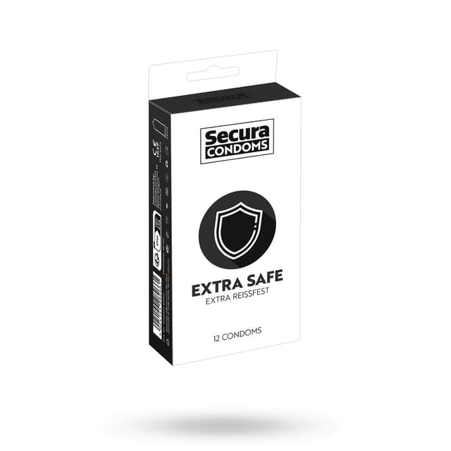 -30%SecuraExtra Safe 12-pack Kondomer – Bästa för nybörjare – latexfria kondomer bäst i test 2026