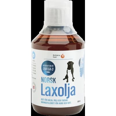 Biosalma Norsk Laxolja För Hund Och Katt 300 Ml – Budgetfavorit – laxolja för hund bäst i test 2026