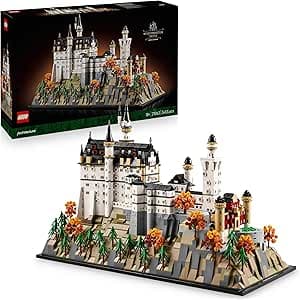 LEGO Architecture Slottet Neuschwanstein Modellbyggsats och samlarobjekt, Byggsats för vuxna, Detaljerad kopia av ikoniskt europeiskt landmärke, Perfekt present till rese- eller historieälskare 21063 – Bäst i test – lego (klassiskt) bäst i test 2026