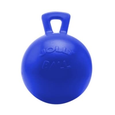 Jolly Ball Aktivitetsboll Till Häst - Mörkblå (luktfri) – Smidigaste uppblåsning – lekboll häst bäst i test 2026