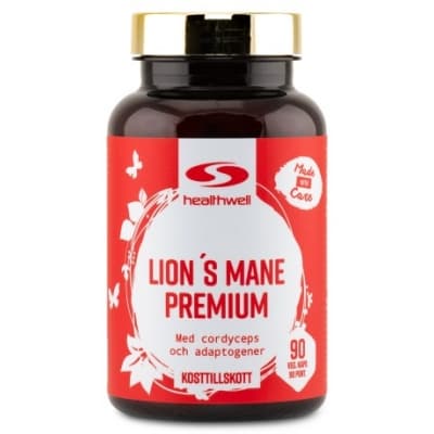 Healthwell Lions Mane Premium – Toppklassval – lion's mane kosttillskott bäst i test 2026