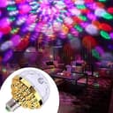 YWBL-WH LED-roterande Kristallkula, Färgglad Magisk Ljusboll med Färgglad RGB-rotation för Hemmafester, Klubbar och Barer (Blandad färg)