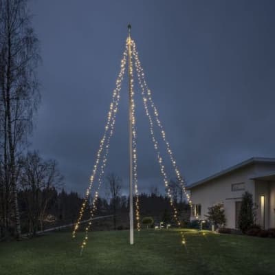 Flaggstångsslinga Konstsmide 5x100 St Led – Komplett kit – ljusslinga för flaggstång bäst i test 2026
