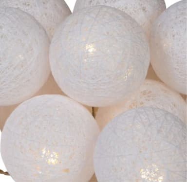 Northlight LED Ljusslinga med vita bollar