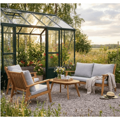 Akacia Loungeset I Trä