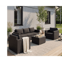 Loungegrupp Huvudskär Svart Konstrotting