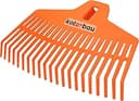 KOTARBAU® Trädgårdskratta - Plast - 37 cm - Orange - Lövräfsa - Robust Räfsa - Lövkratta - Plastkratta Trädgårdsräfsa - Kratta - för Höstlöv - utan Skaft