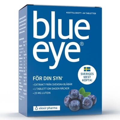 Elexir Pharma Blue Eye Tablett 64 St – Lyxigaste valet – lutein bäst i test 2026