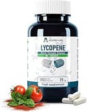 Lycopen 15 mg – 180 veganska kapslar | Högkoncentrerat tomatextrakt 200:1 | Motsvarar 30 000 mg tomat | Antioxidant- och hjärthälsostöd | Testad av oberoende laboratorium | GMP-certifierad