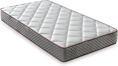 LUXIABED Madrass 90 x 200 Viskoelastisk Plus Justerbar Vändbar Vinter Sommar Enkel. Anti-kvalster och andas. Flexycell Core. Komfort + medelfast grå, modell Elixir höjd 14 cm
