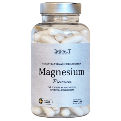 Impact Supplements Magnesium Premium – Toppklassval – magnesiumtillskott bäst i test 2026