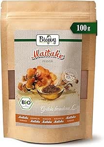 Biojoy Ekologiskt Maitake svamp pulver (100 g), Maitake svampar torkade och finmalda (Grifola frondosa L.) – Bäst i test – maitake bäst i test 2026