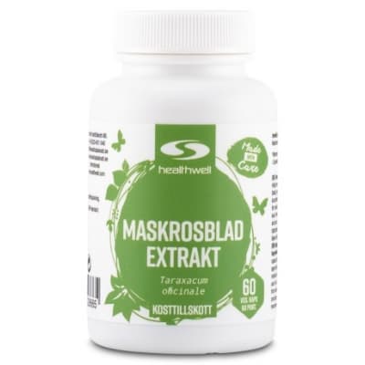 Healthwell Maskrosblad Extrakt – Bäst i test – maskrostabletter bäst i test 2026