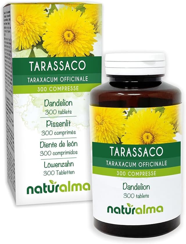 Maskros (Taraxacum officinale) rötter och blad Naturalma - 150 g - 300 tabletter - Kosttillskott - Naturligt och Veganskt – Bäst i test – maskrostabletter bäst i test 2026