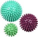 ResultSport 3 Pack – igelkottmassagebollar stressreflexologi – 6 cm, 8 cm, 10 cm – utlösningspunktmassage – myofascial boll, gymnastikboll, lacrosse-boll, miljövänlig plast, paket- och ftalatfri
