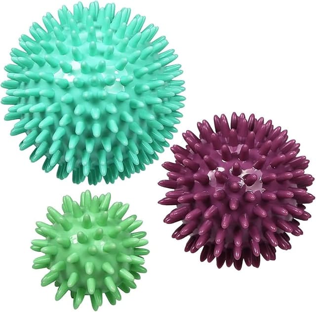 ResultSport 3 Pack – igelkottmassagebollar stressreflexologi – 6 cm, 8 cm, 10 cm – utlösningspunktmassage – myofascial boll, gymnastikboll, lacrosse-boll, miljövänlig plast, paket- och ftalatfri – Bäst i test – massageboll bäst i test 2026