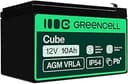 Green Cell AGM48 12V-batteri 10.0 Ah, Flerfärgad