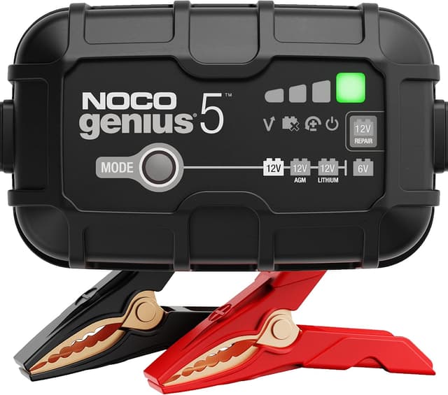 Noco Genius 5 – Bäst i test – mc-batteriladdare bäst i test 2026