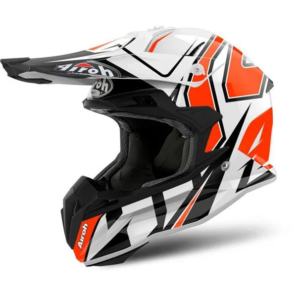 AIROH Terminator Open Vision Shock Orange XL – Bästa modulärhjälm – mc-hjälm bäst i test 2026