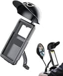 Scooter Mobilhållare - Med Integrerat Solskydd,Universal Mobilhållare - För Män Kvinnor MC Cykel Scooter