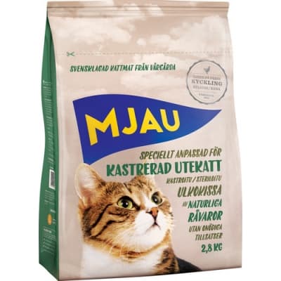 Foder För Kastrerad Utekatt – Kastratfavorit – mjau kattmat bäst i test 2026