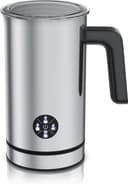 Arendo - 4-i-1 elektrisk mjölkskummare - dubbelväggigt hölje - 4 program - varm och kall skumning - Krämigt och fast skum - 150–300 ml – non-stick-beläggning – cappuccino Latte Macciat