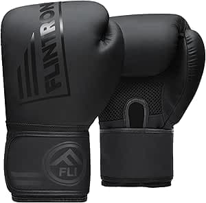 Flintronic Professionella boxningshandskar, 12 OZ handskar för kampsport, MMA, Muay Thai, kickboxning