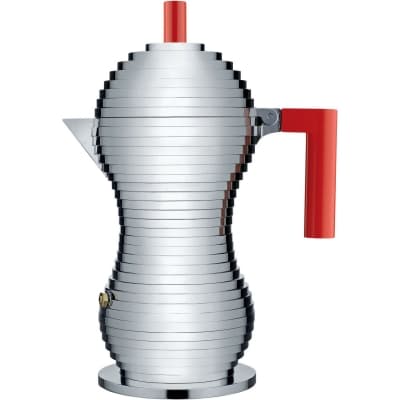 Alessi Mokabryggare Aluminium/röd Large 30 Cl – Bäst i test – mokabryggare bäst i test 2026