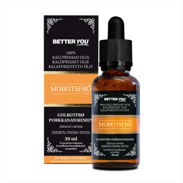 Better You Morotsfröolja Kallpressad 30 ml – Mest glow – morotsfröolja bäst i test 2026