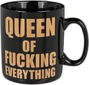 Out of the blue 78/8278 lergods kopp, Queen Everything, svart, 1 st (1-pack)