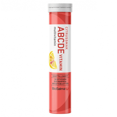 Biosalma Abcde-vitamin Citrus – Budgetfavorit – multivitamin brustabletter bäst i test 2026