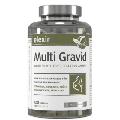 Elexir Pharma Multi Gravid – Veganskt toppval – multivitamin gravid bäst i test 2026