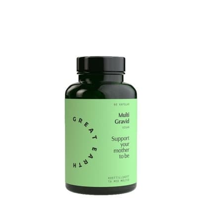 Great Earth Multi Gravid 60 Kapslar – Optimalt upptag – multivitamin gravid bäst i test 2026