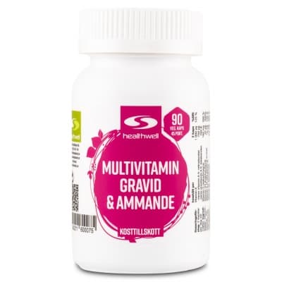 Healthwell Multivitamin Gravid & Ammande – Populäraste valet – multivitamin gravid bäst i test 2026