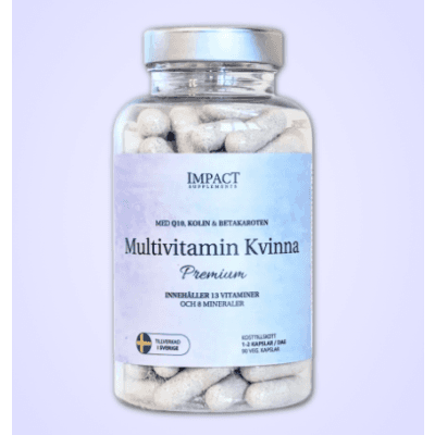 Impact Supplements Multivitamin Kvinna – Budgettipset – multivitamin kvinna bäst i test 2026