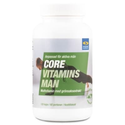 Core Vitamins Man – Topputval herr – multivitamin sport bäst i test 2026