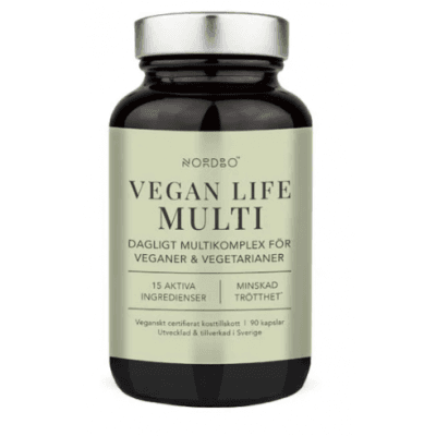 Nordbo Vegan Life Multi – Toppklassval – multivitamin vegan bäst i test 2026