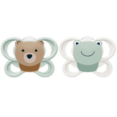 NUK Perfect Match Air nappflaskor för spädbarn | 0-6 månader | Ortodontiska nappar som främjar luftflöde och förhindrar dregelutslag | 95% acceptans hos barn** | Blandade | 4 stycken