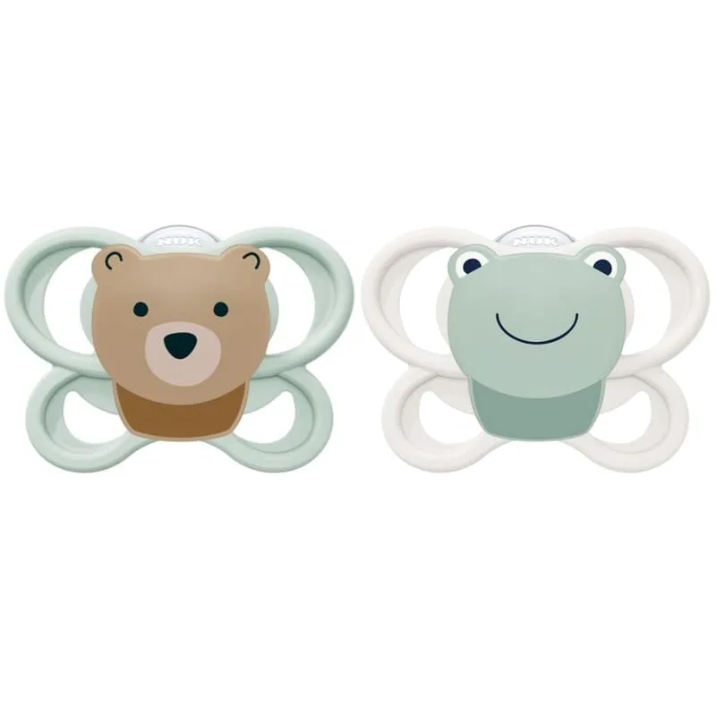 NUK Perfect Match Air nappflaskor för spädbarn | 0-6 månader | Ortodontiska nappar som främjar luftflöde och förhindrar dregelutslag | 95% acceptans hos barn** | Blandade | 4 stycken – Bäst i test – nappar bäst i test 2026
