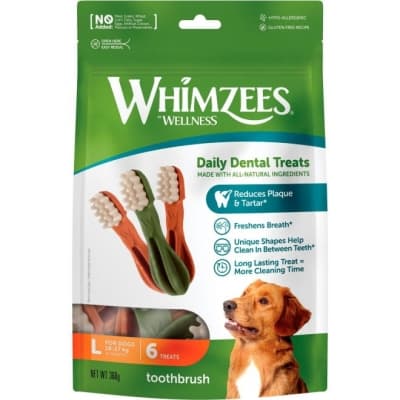Whimzees Tandborste Large 6-pack – Topptugg för hund – tandvårdskit för hund bäst i test 2026