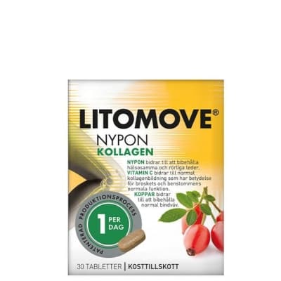 Litomove Nypon Kollagen 30 Tabletter – Mest heltäckande – nyponkapslar bäst i test 2026