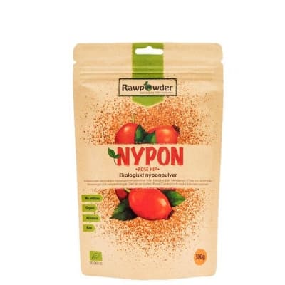 Rawpowder Ekologiskt Nyponpulver 300 G – Populäraste valet – nyponpulver bäst i test 2026