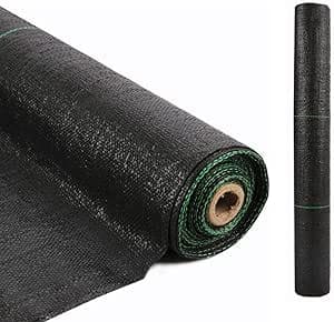 LITA 10 m x 1 m bredd ogräsbekämpning tyg markskyddsmembran, trädgårdsmembran, landskap uppfart, ogräsblock, robust fleece, 125 GSM svart, 1 förpackning – Bäst i test – ogräsmedel bäst i test 2026