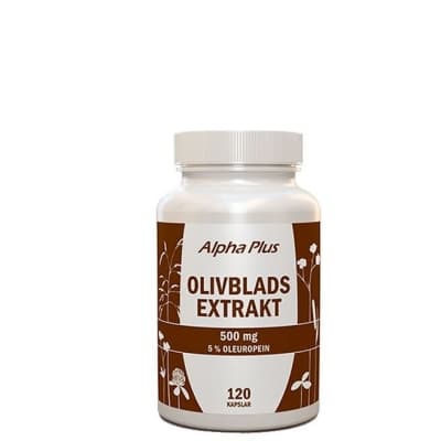 Alpha Plus Olivbladextrakt, 120 Kapslar – Veganskt val – olivbladsextrakt bäst i test 2026