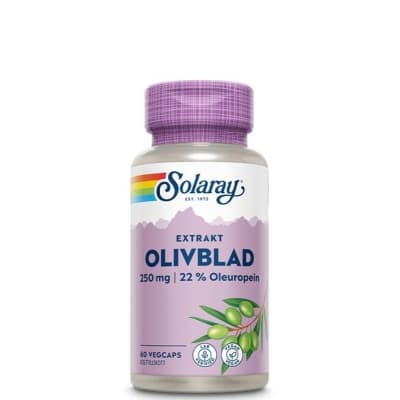 Solaray Olivblad 60 Kapslar – Citronmelissfavorit – olivbladsextrakt bäst i test 2026
