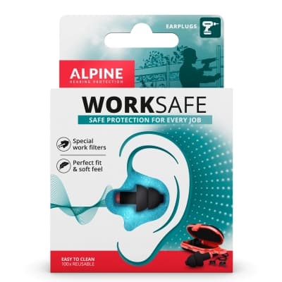 Alpine Worksafe Earplugs 1 Par – Topprankat filter – öronproppar för bygg bäst i test 2026