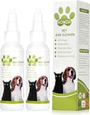 Aomig örondroppar hundar katter öronrengöring öroninflammationer klåda svampinfektion behandling öronkvalster hund öronvax borttagare hundöronvax öronvax borttagare (2 st) - 100 ml)