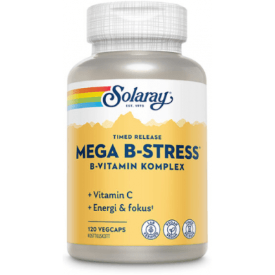 Solaray Mega B-stress B-vitamin – Toppklassval – paba bäst i test 2026