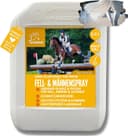 EMMA Mansspray häst 2,5 l kapsel, svans och mansspray för hästar I glansspray och detangler mot knutar och tovor I pälsvård häst – lätt kamning och smutsavvisande långsiktigt skydd