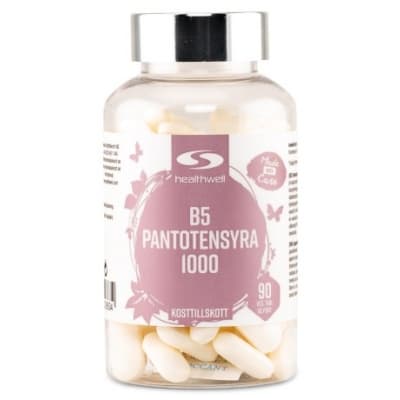 Healthwell B5 Pantotensyra 1000 – Bäst i test – pantotensyra bäst i test 2026